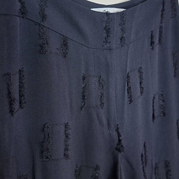 Derek Lam 10 Crosby Women's Tapered Trouser Navy and Black Fringe size 00 - Picture 5 of 9